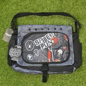 Marvel Spider-Man: Across The Spider-Verse Spider-Punk Messenger Crossbody Bag